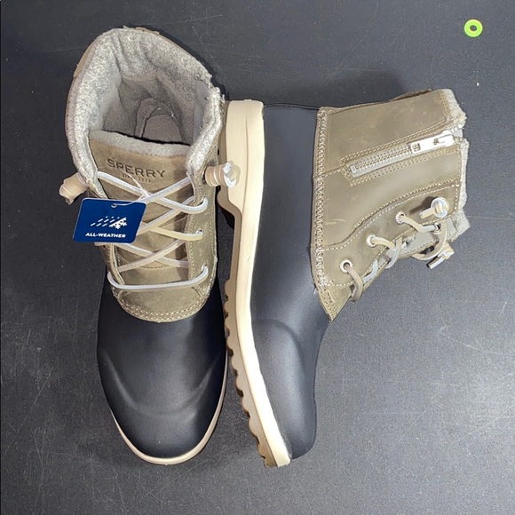 LADIES SPERRY MARITIME REPEL GREY WATERPROOF BOOTS - Picture 7 of 11